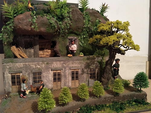 古建筑場(chǎng)景復原模型