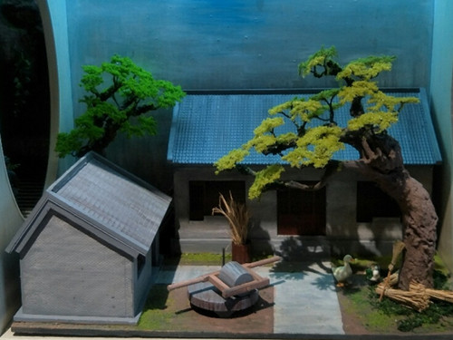 現代民居場(chǎng)景復原模型