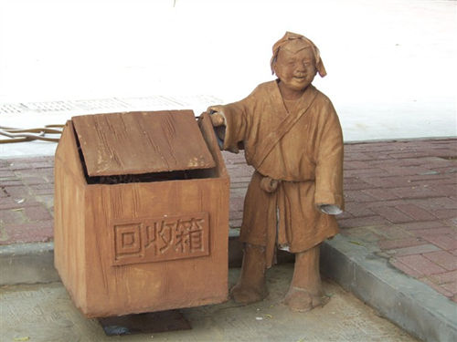 旅游景區古今結合道具模型