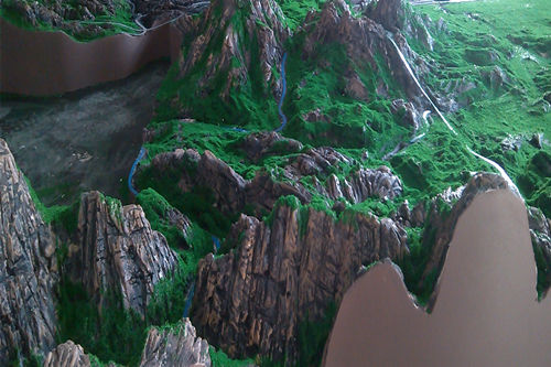 山區電力電網(wǎng)地形模型