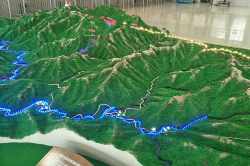 風(fēng)景區地形圖模型