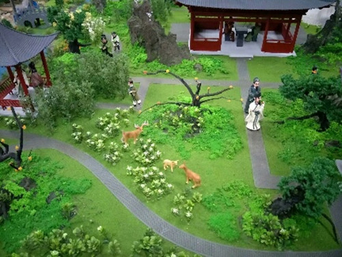 園林景觀(guān)場(chǎng)景復原模型