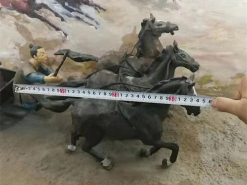 古代戰場(chǎng)微縮模型復原模型戰馬實(shí)際測量尺寸