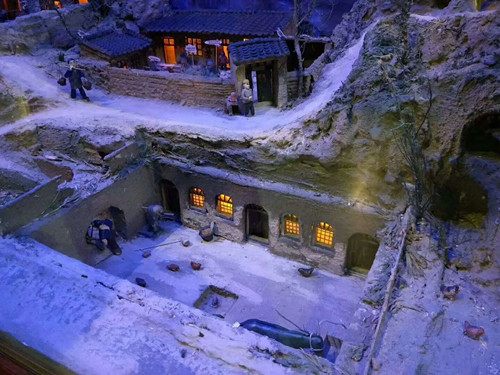 河南派騰模型制作的地坑院建筑場(chǎng)景模型