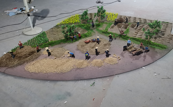 文化館收麥農業(yè)場(chǎng)景模型