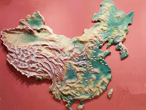 紀念館戰爭地形沙盤(pán)模型