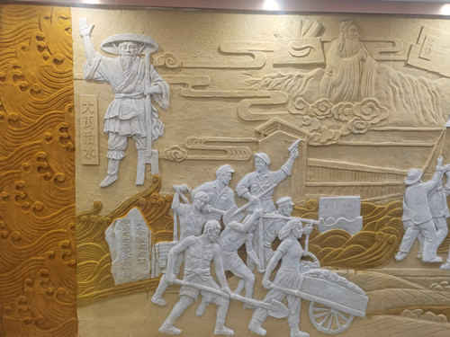 山東河務(wù)局黃河文化場(chǎng)景玻璃鋼模型