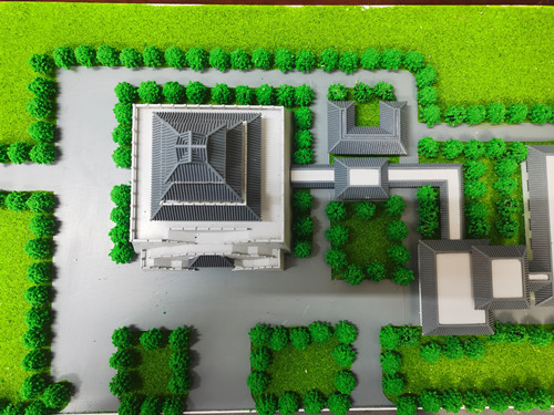 濼口河務(wù)局景觀(guān)展示模型俯視