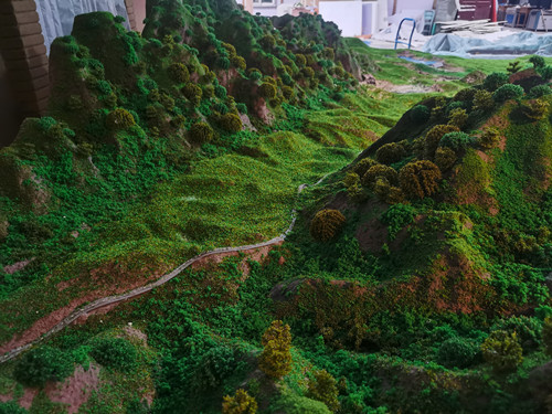 景區展示模型中的山體部分