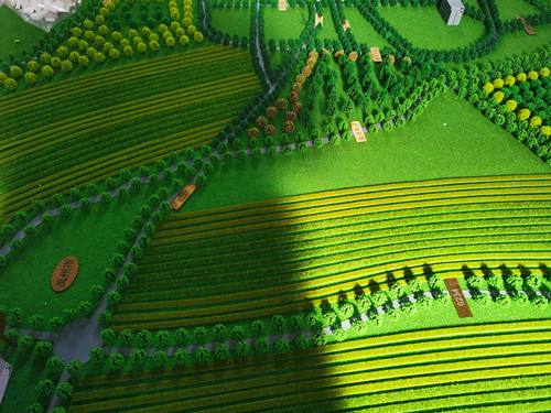 城區規劃沙盤(pán)模型周邊區域