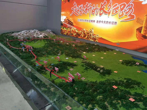 紅軍長(cháng)征路線(xiàn)地形沙盤(pán)