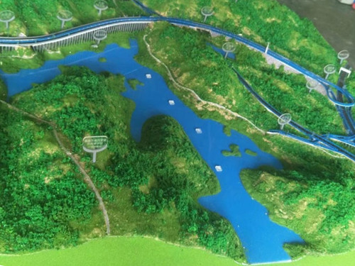 高架橋地形沙盤(pán)模型