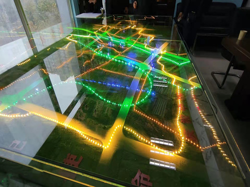 制作完成的城中村地形復原模型